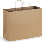 Eupako 16x6x12 Brown Paper Bags 50 Pack, Kraft Gift Bags with Handles by Eupako