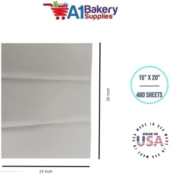 Gift Wrapping Tissue Paper 15X20 480 Pack by A1 Bakery Supplies (Ivory Eggshell) - Image 5