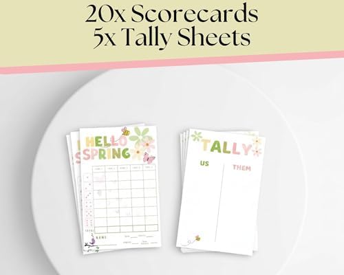 Spring Bunco Scorecard Set - Name Tags And Bunco Party Accessories - Image 4