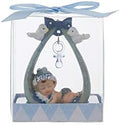 Keepsake Figurine 12 pcs Baby Boy Sleeping Under Blue Pacifier | Awesome Decorations or Party Favors | for Pregnancy Announcements, Gender Reveals, Birthday and Special Celebrations by MEGA+FAVORS