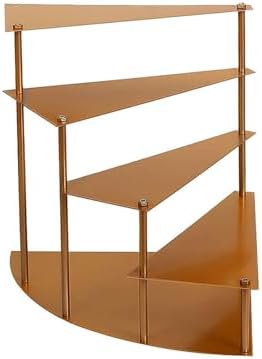 Efavormart 17" Tall 4-Tier Gold Metal Spiral Stairway Cupcake Display Stand, Dessert Cake Step Pedestal Tray - Image 6