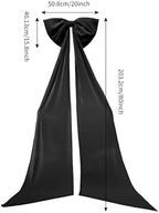 Luxury Giant Velvet Bow Decor Oversized Wall Bow Decorations Bow Decorative for Room Wall Party Birthday Backdrop Baby Shower Decor Front Door Patio Outdoor Wedding Arch - Image 7