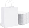 METRONIC Paper Gift Bags 10x5x13 300Pcs White Paper Bags with Handles Bulk by METRONIC