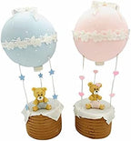 Hot air balloon with baby bear - Cake topper decoration for birthday, baby shower, centerpieces - Boy & Girl - Party decoration by ZoeArtcrafts
