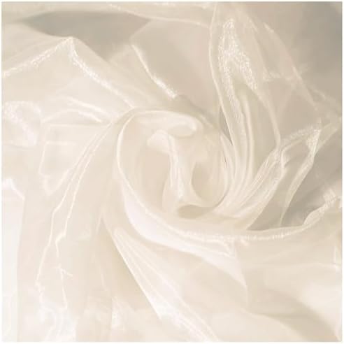 65 Yard Organza Fabric 44" Wide for Wedding Event Décor - Cream by MDS