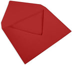 Darling Souvenir A2 Red Invitation Envelopes (4 3/8 x 5 3/4) Euro V-Flap 80 LBS Ideal for Weddings, Birthday, Invitations, Baby Shower,Bridal Shower -Packs & Colours Available - Image 3