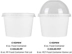 Karat 8 oz White Paper Ice Cream Cups, Sturdy Disposable Bowls, 1000ct - Image 4