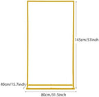 Wedding Welcome Sign Holder, 57”x15.7”x 31.5” Welcome to Our Wedding Sign Adjustable Display Stand ,Gold Easel Stand Personalized for Baby Bridal Shower Sign Gold - Image 3