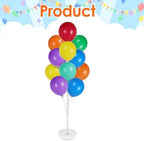 Aneco 4 Set Balloon Stand Kit with Base Pole Water Bag for Floor, 63 Inch Balloon Tower Backdrop Decoration Sesame Street Party Baby Shower Gender Reveal Birthday Wedding Decorations, Only White Stand - Image 6