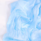 DeZerlor Baby Blue Cheesecloth Table Runners 12 Pack Summer Boho Runners - Image 3