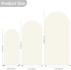 Arch Backdrop Cover Stretchy Backdrop (Beige, 4+5+6FT) - Image 3