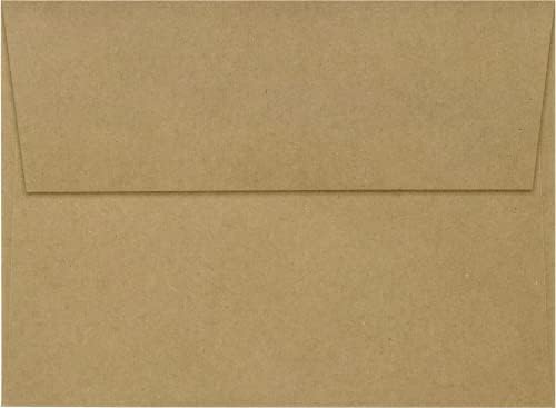LUXPAPER A7 Invitation Envelopes for 5 x 7 Cards in 80 lb. Grocery Bag, Printable Envelopes for Invitations, w/Peel and Press Seal, 500 Pack, Envelope Size 5 1/4 x 7 1/4 (Brown) - Image 2