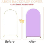 Wedding Arch Cover Set of 3 Arch Backdrop Cover 6FT 5FT 4FT Spandex Backdrop Cover for Arches Stand Balloon Arched Stand Cover Rainbow for Birthday Party Baby Shower Banquet Arches Decorations - Image 6
