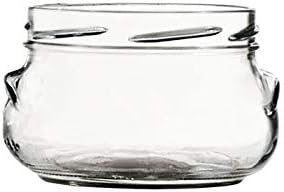 Nakpunar 12 pcs 8 oz Glass Tureen Jars with Black Lids - Image 2