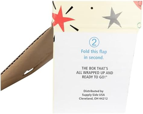 Decorative Shipping Boxes Decorated Gift Boxes For Mailing Birthday Gifts & Holiday Presents, 6 Pack of Everyday Shipping Boxes, Multiple Sizes and Designs, Celebrate Balloons, Large - Image 3