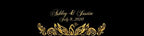 Black and Gold Peacock Water Bottle Labels Great for Wedding Birthday Anniversary Engagement Partys - Image 2