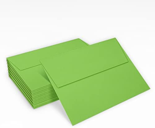 LUXPaper A7 Invitation Envelopes | Peel & Press | 5 1/4" x 7 1/4" | Limelight Green | 80lb. Text | 250 Qty - Image 5