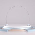 Detachable Balloon Arch Stand Kit with Base, White Steel Xmas Halloween by Unknown