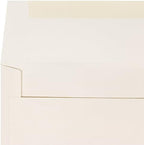 JAM PAPER A9 Strathmore Invitation Envelopes - 5 3/4 x 8 3/4 - Natural White Wove - 100/Pack - Image 4