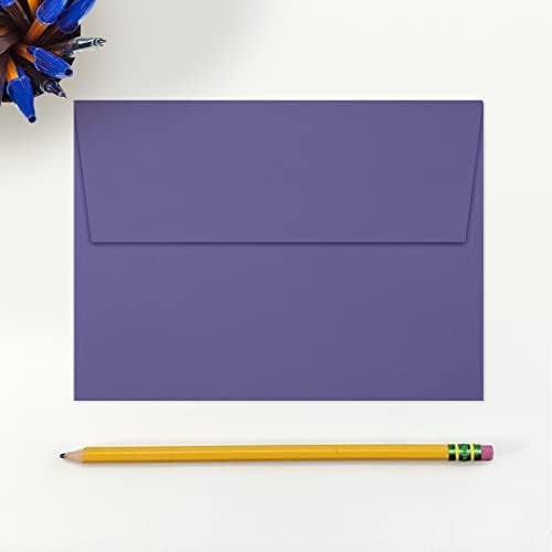 LUXPaper A7 Invitation Envelopes | Peel & Press | 5 1/4" x 7 1/4" | Wisteria Purple | 80lb. Text | 500 Qty - Image 4