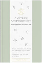 Promptly Journals, A Complete Childhood History: From Pregnancy to 18 Years Old (Aloe Green, Leatherette) | Baby Book and Pregnancy Journal | Baby Memory Book by PromptlyJournals