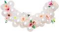 Meri Meri Floral Balloon Garland Kit - Pastel Balloon Garland with 40 Metallic Pearl Balloons & 16 Paper Flowers by MeriMeri