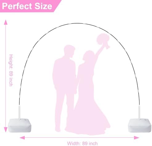 Chamvis Balloon Arch Kit and Electric Balloon Pump, 7.4ft Balloon Arch Stand with Base - for Wedding Baby Shower Birthday Party Decorations - Image 2
