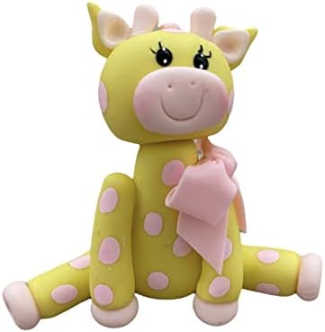 Baby Giraffe Gender Reveal Set Cake Topper 2 Pieces - Image 6