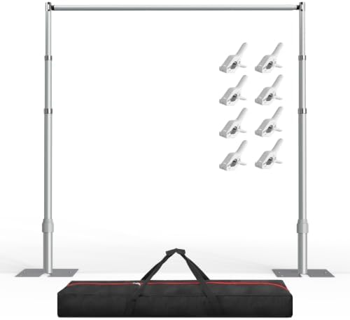 EMART Heavy Duty Backdrop Stand 10x10 Adjustable Photo Pipe and Drape Stand by EMART