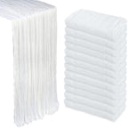 12 Pack 35 x 120 Inch White Table Runner Cheesecloth 10Ft by Heneger