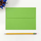LUXPaper A7 Invitation Envelopes | Peel & Press | 5 1/4" x 7 1/4" | Limelight Green | 80lb. Text | 250 Qty - Image 4