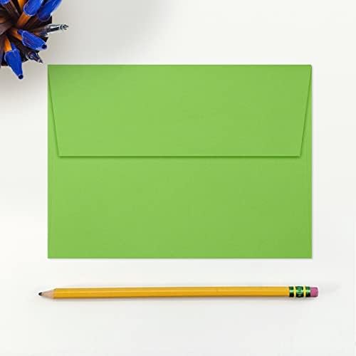 LUXPaper A7 Invitation Envelopes | Peel & Press | 5 1/4" x 7 1/4" | Limelight Green | 80lb. Text | 250 Qty - Image 4