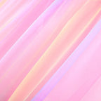 Pastel Rainbow Pink Table Skirt Ruffle Mermaid Party Tablecloth for Rectangle Table Tables or Round Tables 14ft Birthday Party Baby Shower Decorations - Image 3