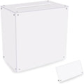 Acrylic Wedding Card Box with Slot Top, Detachable DIY Card Box for Wedding Reception, Corner Brackets & Screws Included, Acrylic Table Sign Holder Included by Unknown