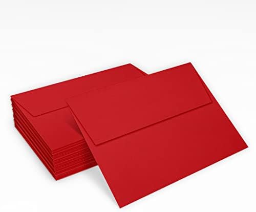 LUXPaper A7 Invitation Envelopes | Peel & Press | 5 1/4" x 7 1/4" | Ruby Red | 80lb. Text | 250 Qty - Image 5