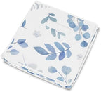 Sweet Jojo Designs Floral Leaf Boy or Girl Small Fabric Toy Bin Storage Box Chest For Baby Nursery or Kids Room - Blue Grey and White Boho Watercolor Botanical Flower Woodland Tropical Garden - Image 4
