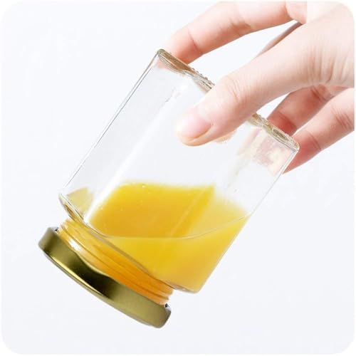 4 oz Clear Hexagon Jars,Small Glass Honey Jars With Lids(Golden),Mason Jars For Herb,Foods,Jams,Liquid, Spice Jars For Storage 30 Pack - Image 4