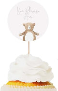 Set of 24 Custom Cupcake Toppers | Gender Reveal Cupcake Toppers | Party Cupcake Toppers | Party Decorations | Baby Shower Toppers | Congrats on Pregnancy by Handmade