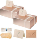 Rose Gold Gift Box for Anniversary with Magnetic Lid, 13.85"x8.35"x4.45" by Lifelum