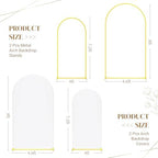 Toolterritary Metal Arch Backdrop Stand and Cover Set, 8FT, 7.2FT Party Backdrop, Easy to Assemble, Backdrop Stand for Parties, Birthday, Baby Shower - Image 2