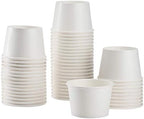 Karat 8 oz White Paper Ice Cream Cups, Sturdy Disposable Bowls, 1000ct by Karat