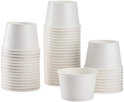 Karat 8 oz White Paper Ice Cream Cups, Sturdy Disposable Bowls, 1000ct by Karat