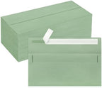 200 Pack Sage Green #10 Business Envelopes Letter Size Self-Seal by LIKAJON