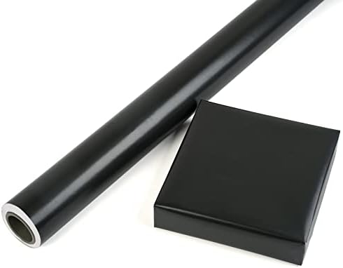 RUSPEPA Black Wrapping Paper Solid Color for Wedding, Birthday, Shower, Congrats, and Holiday - 30 inches x 100feet - Image 6