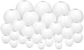 White Paper Lanterns Decoration Set of 25 – Hanging Chinese Lanterns for Wedding, Birthday, Baby Shower, Bridal Shower, Christmas, Party & Home Decor – 6, 8, 10, 12 & 14 Inch Combo Pack by Unknown