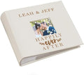 Personalized Happily Ever After Photo Album Small Leatherette 4x6 Holds 100 Photos Wedding Gift by GiftsForYouNow