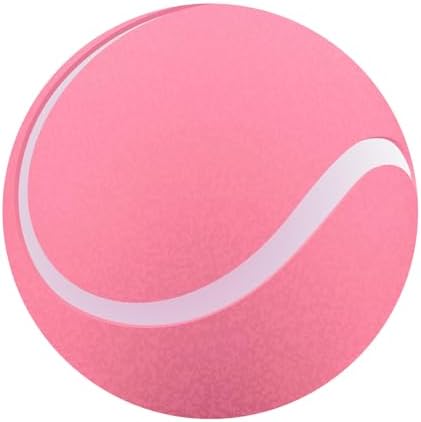 Renaiss 7x7ft Pink Tennis Ball Round Backdrop Cover Tennis Themed Circle Photography Background Tennis Match Sports Theme Birthday Baby Shower Fans Athletes Party Decor Arch Photo Booth Props - Image 2