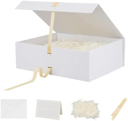 BoxSkivra White Extra Large Gift Box 16.5x13x5.3 In Jumbo Box, 3 Pack by Unknown