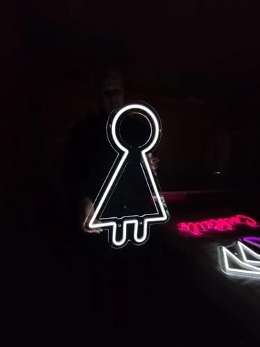 Toilet Neon Sign, Woman or Man WC Signs Led Neon, Custom Toilet Symbol Led Decor Neon Sign for Restroom, Nursery, Bathroom and cafe, park Sign Plate - Image 4