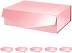 PACKHOME 6 Large Pink Gift Boxes 13.5x9x4.1in with Magnetic Lids by PACKHOME